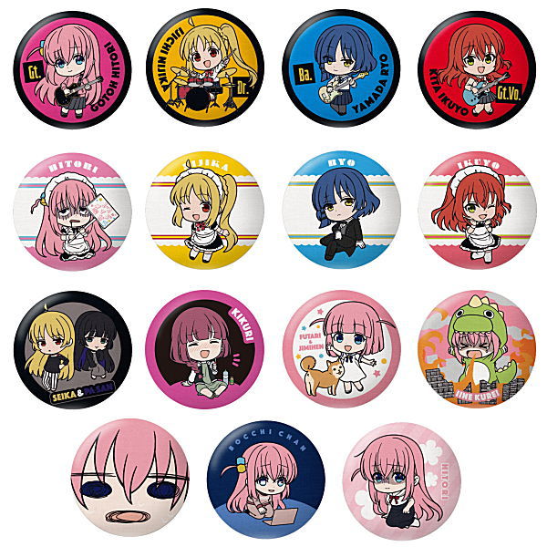 CAN BADGE COLLECTION Bocchi the Rock! [All 15 type set (Full Complete)]