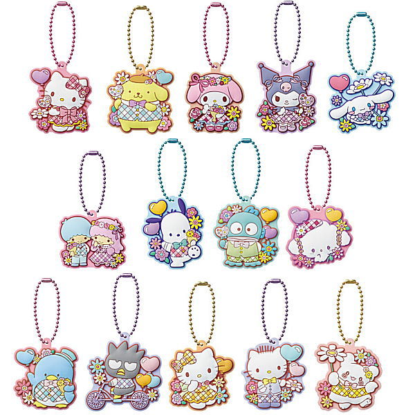 Sanrio Characters Pukkuri Rubber Mascot Gummy Part.5 [All 14 type set(Full Complete)]