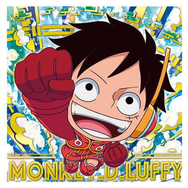 Niforamtion ONE PIECE Pirate Sticker Wafer LOG.8 Science Island [1.Monkey D. Luffy (Super Grand Rare)]