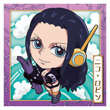 Niforamtion ONE PIECE Pirate Sticker Wafer LOG.8 Science Island [7.Nico Robin (Normal)]