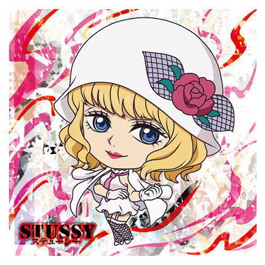 Niforamtion ONE PIECE Pirate Sticker Wafer LOG.8 Science Island [21.Stussy (Grand Rare)]
