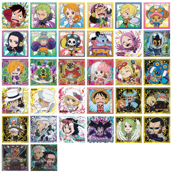 Niforamtion ONE PIECE Pirate Sticker Wafer LOG.8 Science Island [All 32 type set (Full Complete)]