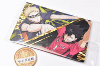 The Movie Haikyu!! The Dumpster Battle Wafer [24.Kei Tsukishima & Tetsuro Kuroo (Rare Card)(Gold Foil Stamped)]