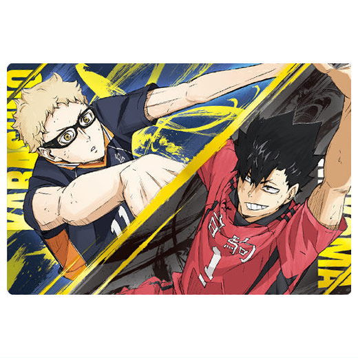 The Movie Haikyu!! The Dumpster Battle Wafer [24.Kei Tsukishima & Tetsuro Kuroo (Rare Card)(Gold Foil Stamped)]