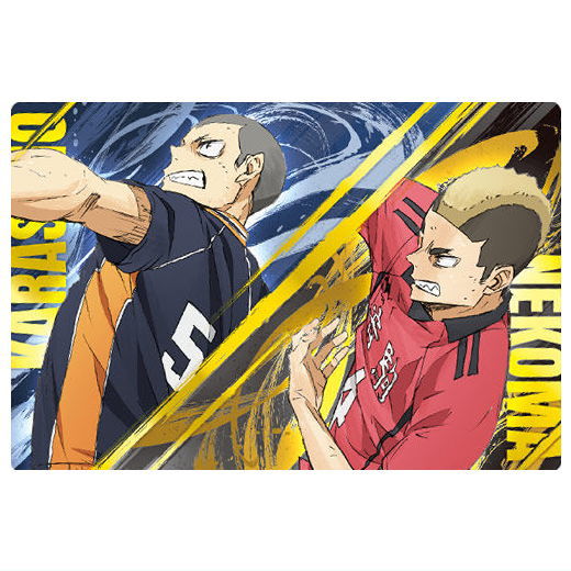 The Movie Haikyu!! The Dumpster Battle Wafer [25.Ryunosuke Tanaka & Taketora Yamamoto (Rare Card)(Gold Foil Stamped)]