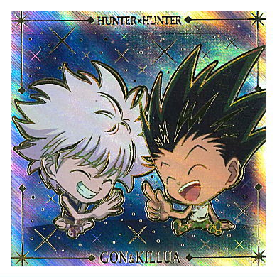 Niforamtion HUNTER x HUNTER Sticker x Wafer vol.6 [33.Secret: Gon & Killua (foil stamping)]