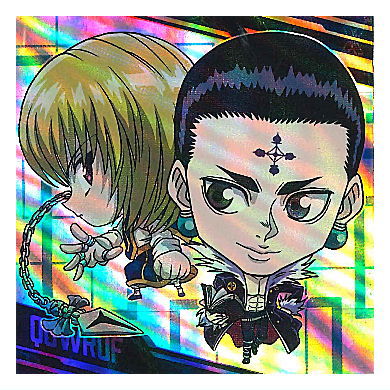 Niforamtion HUNTER x HUNTER Sticker x Wafer vol.6 [34.Parallel Secret Rare: Quwrof VS Curarpikt]