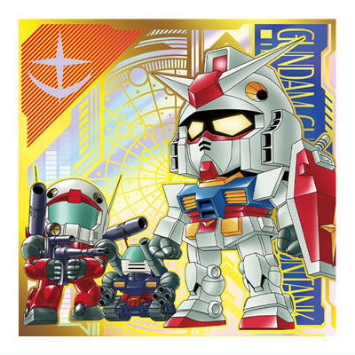 Niforamtion Mobile Suit Gundam Sticker Wafer Prelude to Battle [1.Gundam & Guncannon & Guntank (Ultra Rare)]