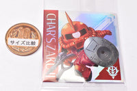 Niforamtion Mobile Suit Gundam Sticker Wafer Prelude to Battle [2.Char's Zaku II (Super Rare)]