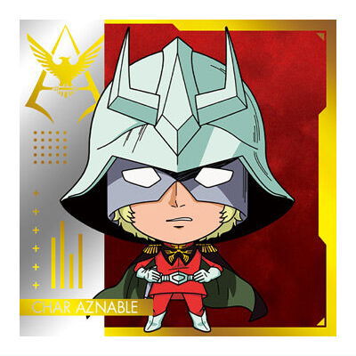 Niforamtion Mobile Suit Gundam Sticker Wafer Prelude to Battle [6.Char Aznable (Rare)]