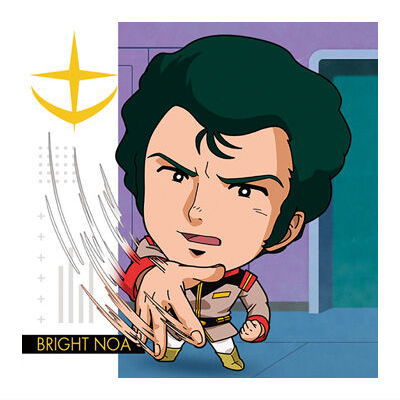 Niforamtion Mobile Suit Gundam Sticker Wafer Prelude to Battle [9.Bright Noa (Normal)]