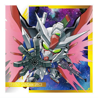 Niforamtion Mobile Suit Gundam Sticker Wafer Prelude to Battle [14.Destiny Gundam Spec II (Rare)]