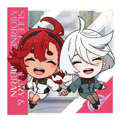 Niforamtion Mobile Suit Gundam Sticker Wafer Prelude to Battle [23.Suletta Mercury & Miorine Rembran (Super Rare)]