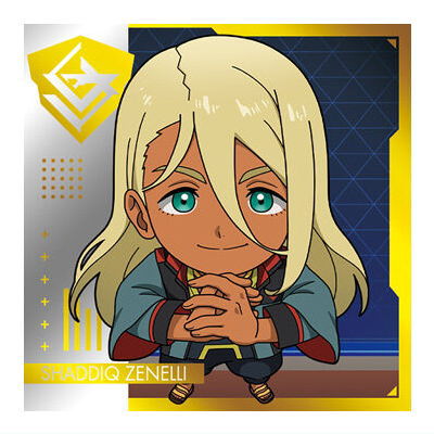 Niforamtion Mobile Suit Gundam Sticker Wafer Prelude to Battle [26.Shaddiq Zenelli (Rare)]