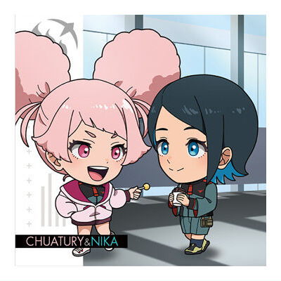 Niforamtion Mobile Suit Gundam Sticker Wafer Prelude to Battle [30.Chuatury & Nika (Normal)]