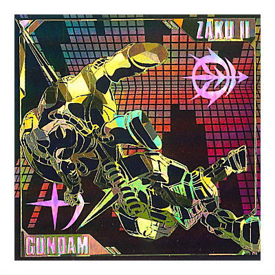 Niforamtion Mobile Suit Gundam Sticker Wafer Prelude to Battle [31.Secret 1: Gundam vs Zaku II]