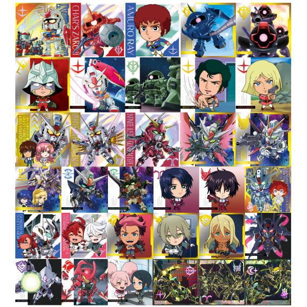 Niforamtion Mobile Suit Gundam Sticker Wafer Prelude to Battle [All 33 type set (Full Complete)]