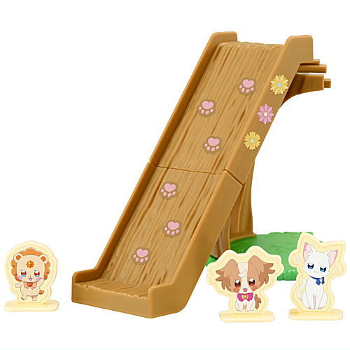 Wonderful PreCure! Niko Garden Secret Base [5.Inukai Komugi and Nekoyashiki Yuki and the big slideWith Kirarin Lion]