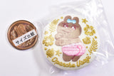 CAN BADGE COLLECTION Opanchu usagi [19.Ogoniniyaketa (Gold Embroidery Rare)]