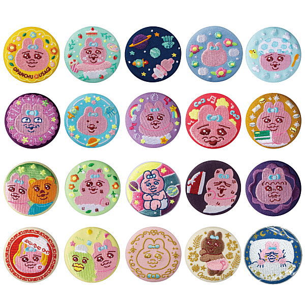 CAN BADGE COLLECTION Opanchu usagi [All 20 type set(Full Complete)]