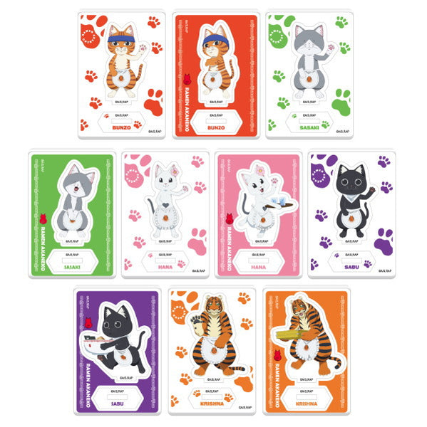 Ramen Akaneko Omachido- Acrylic Stand [All 10 type set(Full Complete)]