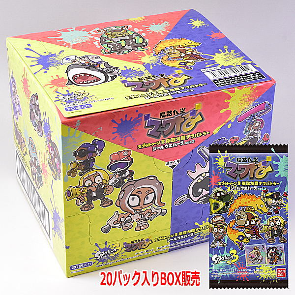 [BOX Sale 20 packs]Splatoon 3 Jintori Taisen Nawa Battler Seal Wafer vol.2