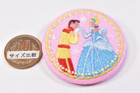 Disney Characters embroidered tin badge biscuit [4.Cinderella]