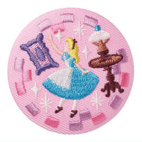 Disney Characters embroidered tin badge biscuit [5.Alice in Wonderland]