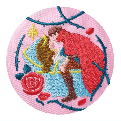 Disney Characters embroidered tin badge biscuit [8.Sleeping Beauty]