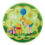 Disney Characters embroidered tin badge biscuit [9.Winnie the Pooh]