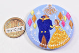 Disney Characters embroidered tin badge biscuit [11.Beauty and the Beast]