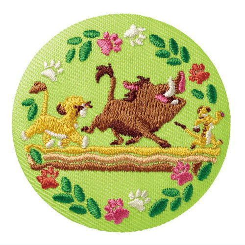 Disney Characters embroidered tin badge biscuit [13.The Lion King]
