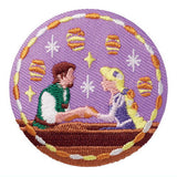 Disney Characters embroidered tin badge biscuit [14.Rapunzel's Tower]