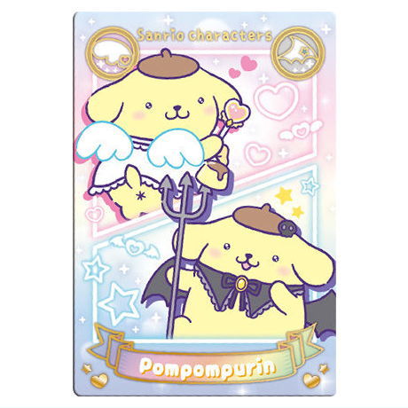 Sanrio Characters Wafer Part.7 [26.Pompompurin (Angel & Devil)(Special card)(Gold Foil stamped)]
