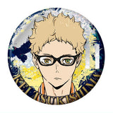 The Movie Haikyu!! The Dumpster Battle tin badge biscuit [3.Kei Tsukishima]