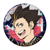 The Movie Haikyu!! The Dumpster Battle tin badge biscuit [5.Yu Nishinoya]