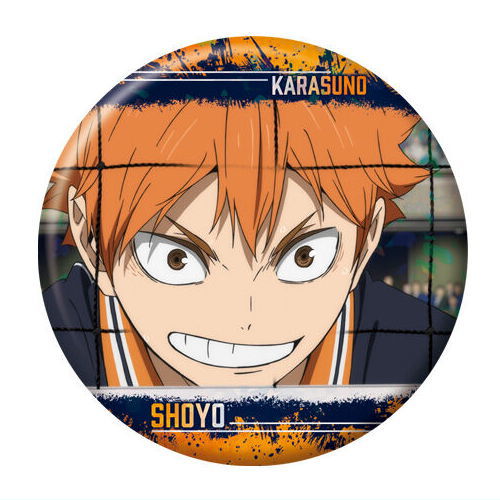 The Movie Haikyu!! The Dumpster Battle tin badge biscuit [16.Shoyo Hinata]