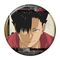 The Movie Haikyu!! The Dumpster Battle tin badge biscuit [18.Tetsuro Kuroo]