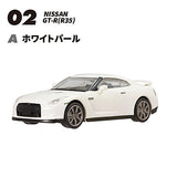 1/64 Scale Japanese Classic Car Selection Vol.16 NISSAN GT-R Selection [6.(2-A) GT-R (R35) White Pearl]