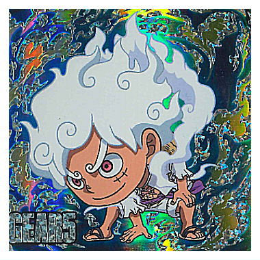 Niforamtion ONE PIECE Pirate Sticker Wafer LOG.9 [1.Monkey D. Luffy (Super Grand Rare)]