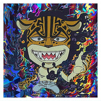 Niforamtion ONE PIECE Pirate Sticker Wafer LOG.9 [6.Rob Lucci (Super Grand Rare)]