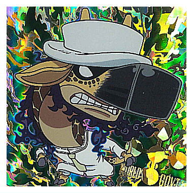 Niforamtion ONE PIECE Pirate Sticker Wafer LOG.9 [7.Kaku (Super Grand Rare)]