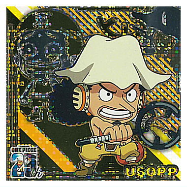 Niforamtion ONE PIECE Pirate Sticker Wafer LOG.9 [30.Usopp (25th Rare)]