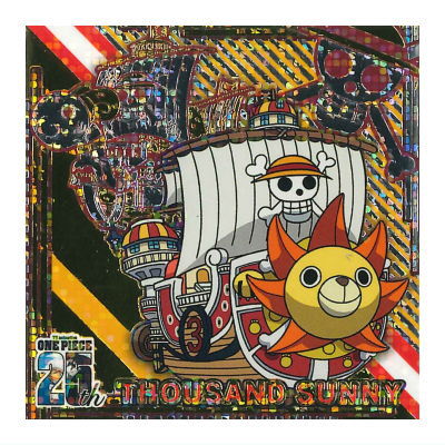 Niforamtion ONE PIECE Pirate Sticker Wafer LOG.9 [37.Thousand Sunny (25th Rare)]