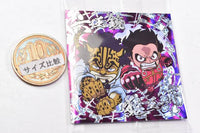 Niforamtion ONE PIECE Pirate Sticker Wafer LOG.9 [38.Secret 1: Monkey D. Luffy & Rob Lucci]