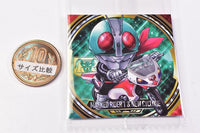 Niforamtion Kamen Rider Series Seal Wafer vol.2 [5.Kamen Rider New 1 & New Cyclone (Super Rare)]