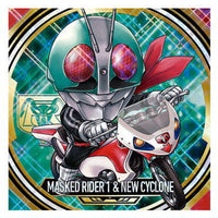 Niforamtion Kamen Rider Series Seal Wafer vol.2 [5.Kamen Rider New 1 & New Cyclone (Super Rare)]