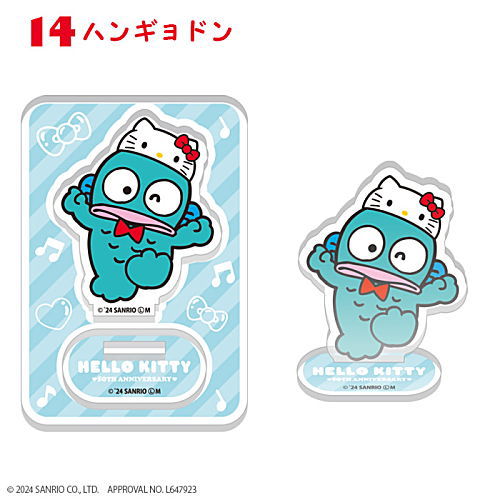 HELLO KITTY 50TH ANNIVERSARY Acrylic Stand [14.Hangyodon]