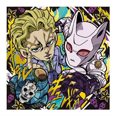 Niforamtion JoJo's Bizarre Adventure Seal Wafer Diamond Is Unbreakable Wafer ACT1 [30.Yoshikage Kira Killer Queen & Sheer Heart Attack (Jojo Rare)]