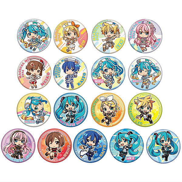 CAN BADGE COLLECTION Hatsune Miku Magical Mirai 2024 [All 17 type set(Full Complete)]